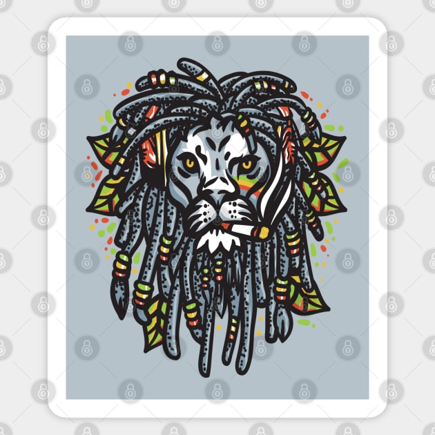 Reggae Lion Sticker by machmigo